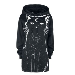 Heartless Black Moon Kitty Size Small Hoodie